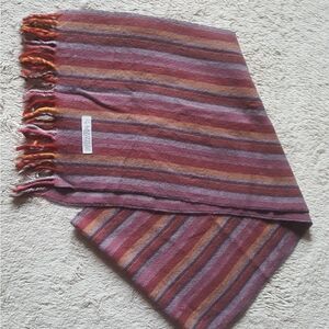 Lanificio Confezioni 100% Baby Alpaca stripe scarf